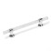 Cappio pk106 bracket handle, m/o 128 mm, d = 12 mm, plastic, transparent/chrome color