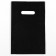 Polyethylene package with a cut handle, black 20-30 cm, 30 microns