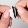 A glue -based Velcro set, 2 × 2 cm, 10 pcs, black color