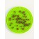 Rug for licking on suction cups 10 x 10 cm, green