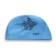 ATEMI Pu 302 swimming cap, fabric with polyurethane coating, blue color, print