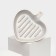 Ceramic "Heart" baking form, gray, 1 variety, Iran