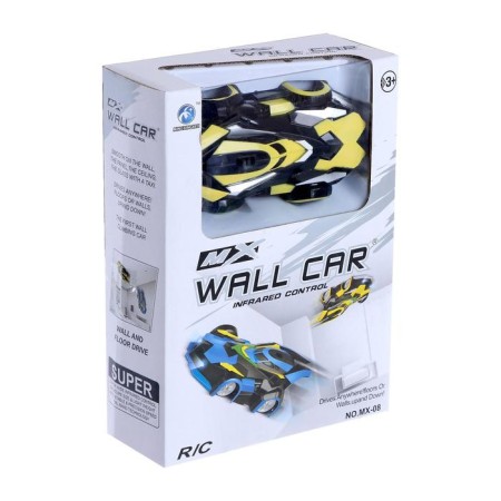 Anti -gravity machine "Sportser", radio control, battery, drives along the walls, light, yellow color-6