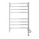 Domoterm electric heated towel rail "Cuba" P8, 500x800 mm, right, chrome