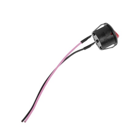 Key switch with fixation, d 2 cm, wire 10 cm, red-1