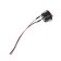 Key switch with fixation, d 2 cm, wire 10 cm, red
