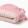 Baby hat with ears minku rr 42-44, pale pink color