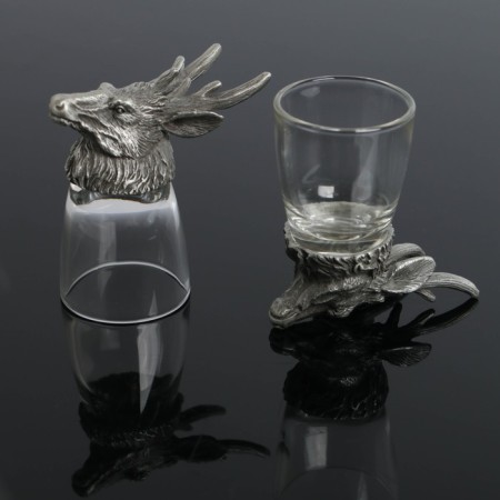 A set of 2 stacks "Deer", 50 ml, d = 4.5 cm h = 8.5 cm-1