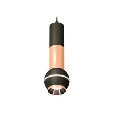 A set of suspended lamp with additional backlight Ambrella Light, Techno, XP11020040, GU5.3, Black Sand, Gold Pink Pink