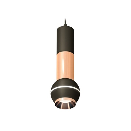 A set of suspended lamp with additional backlight Ambrella Light, Techno, XP11020040, GU5.3, Black Sand, Gold Pink Pink