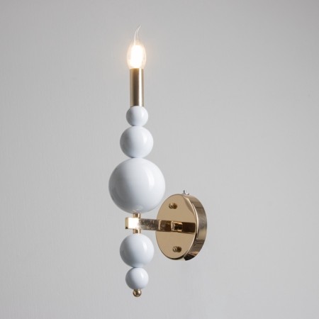 Sconces "Siena" 1he14 40W white-gold 12x17x40 cm-1