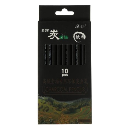 Pencils Coal black 10 pieces in Soft-2