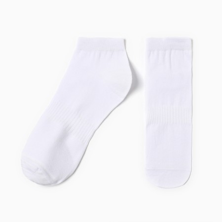 Male socks shortened, white color, rr 29