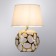 Decorative table lamp Arte Lamp Poppy A4063LT-1GO, E14, 40 W, 25x18x34 cm, golden, white
