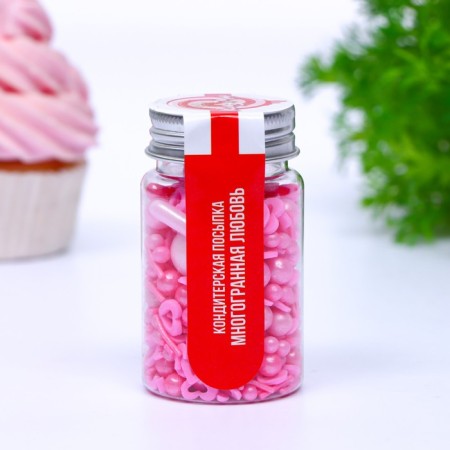 Confectionery sprinkling "multifaceted love", 50 g-1