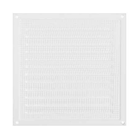 Ventilation grate Zein Lux RM1919, 190 x 190 mm, with a grid, metal, white-5