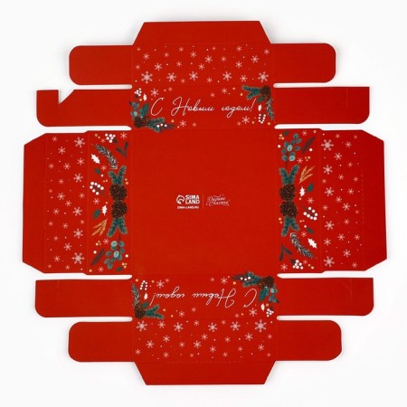 Box for confectionery "New Year moments", 10 x 10 x 10 cm, New Year-5