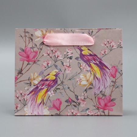 Package Gift Craft horizontal, packaging, "birds", S 15 x 12 x 5.5 cm-2