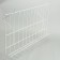 Wire shelf for economy panels, inclined, 30 degrees, 60 × 33.4, white color