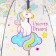 Children's umbrella "born to be a unicorn" Mix color