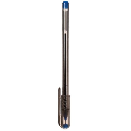 Ballpoint handle My-tech, 0.7 mm, blue rod, transparent, needle-to-write node body