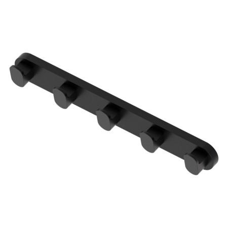 Planck with 5 hooks 32 cm black artwelle-2