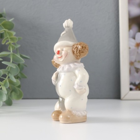Souvenir ceramics "Little clown in a cap, with a ball" 6x4x12 cm-1