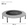 Batut children's online, d = 115 cm, color gray color