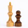 Handwheel chess figures, wood, king 7.2 cm, pawn 4.5 cm, d-2 cm