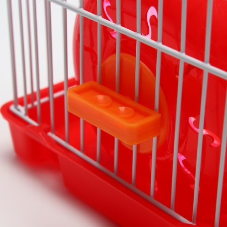 The cage for rodents equipped RT-2Q, 22 x 16 x 20 cm, red-7