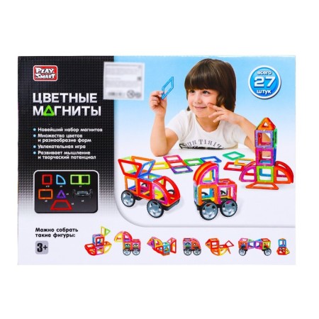 Designer magnetic "colored magnets", 27 parts-4