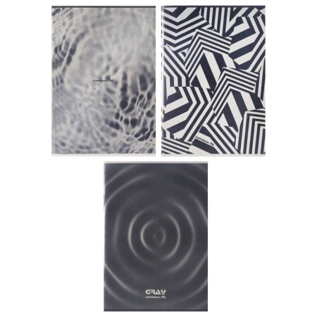 A4 notebook, 96 sheets in the NOT CLEAR cage, cover coated cardboard, VD-LK, block 60 g/m2, mix
