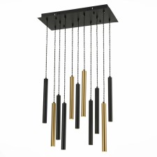 Suspension lamp ST LUCE. ST153.443.33. 1x33 W, LED, 4000K, 2805 LM, 60x30x32 cm, black color