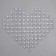 Plastic sores are decorative, set of 100 pcs., Size 1 pc. - 2 × 2 cm, the color is transparent