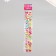 Sticker plastic volumetric "bows/flowers" with gold stroke mix 33.5x6 cm