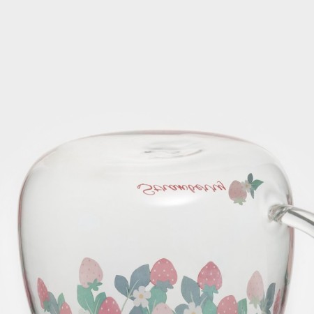 Glass mug with a ceramic lid and a spoon "Berry", 500 ml-5