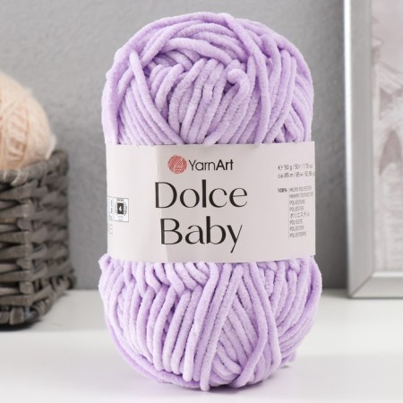 Yarn "Dolce Baby" 100% micropoliester 85m/50 g (744 Astra)-4