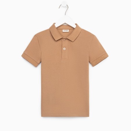 T -shirt Children's Polo Minaku: Basic Line is beige color, height 122-9