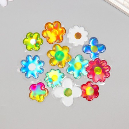 Sticker Plastic Air "Flowers" 0.6x9.8x13.3 cm