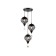 Suspended Ambrella Light, Loft, TR8444, 3HE27, Black Color