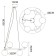 Suspended chandelier Arte Lamp Alcor A22224SP-6BK, E14, 6x40 W, 65x65x34 cm, black, copper