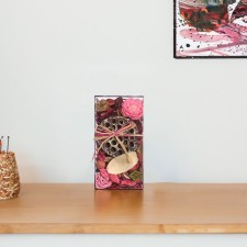 A set of dried flowers made of natural materials with the aroma of the Rosa 