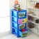 Universal chest of drawers 103 × 52 × 42 cm, 4 sections, box 51 x 36 x 20 cm, blue tractor