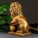 Figure "Leo sitting with a ball" bronze, 29x18x45cm