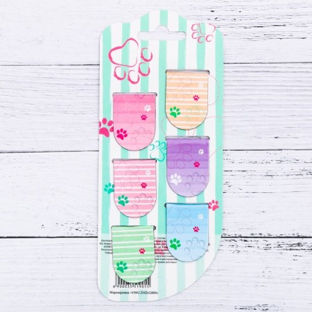 Magnetic bookmarks on the Catcam Subway, 6 pcs.-1