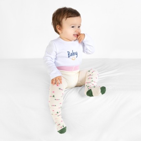 Children's tights, height 62-68 cm, milk color