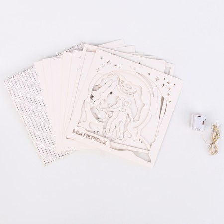 Set for creativity "Create a nightlight", frame "Cosmonaut"-2