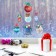Stickers for glass "Christmas tree decorations", reusable, 20 x 34 cm, new year
