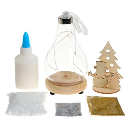 Set for creativity "New Year's night", wooden inserts, snowman-2