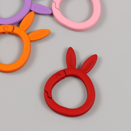 Carabiner Metal "Bunny Head" MIX 3.8x2.7 cm-2